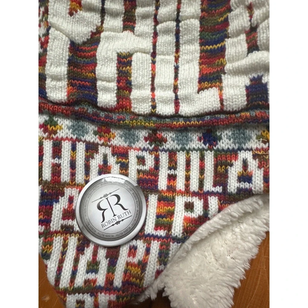 Philadelphia 250 Anniversary Sherpa Lined Earflap Beanie Hat Robin Ruth NWT